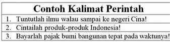 Contoh Kalimat Perintah Di Rumah