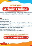 Lowongan Kerja Admin Slot Online 2022 Jakarta Barat Olx Hari Ini